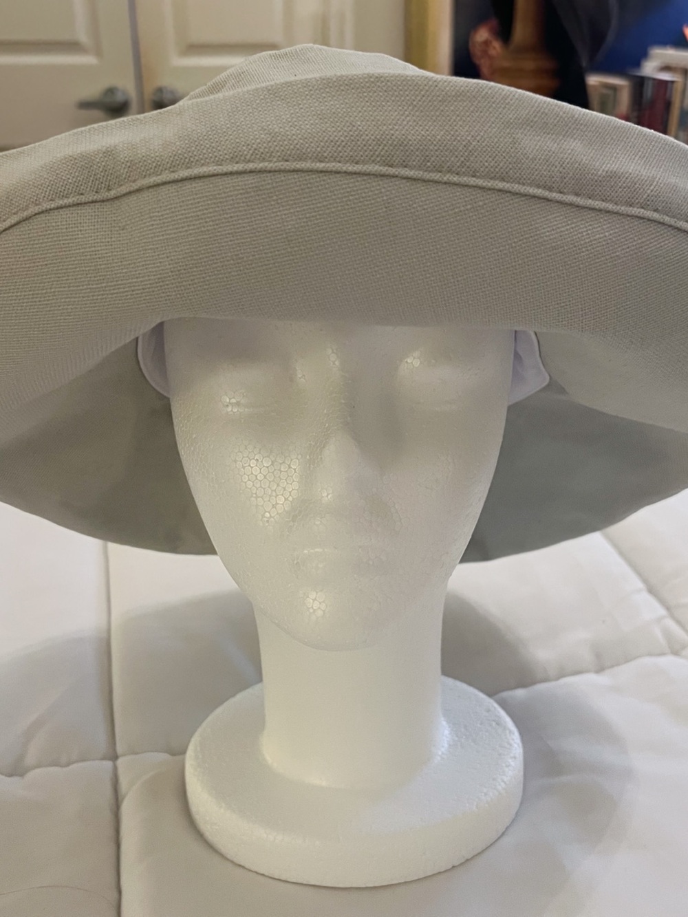 Scala Wide Brim Sun Hat in Light Gray - Women’s Beach & Travel Hat